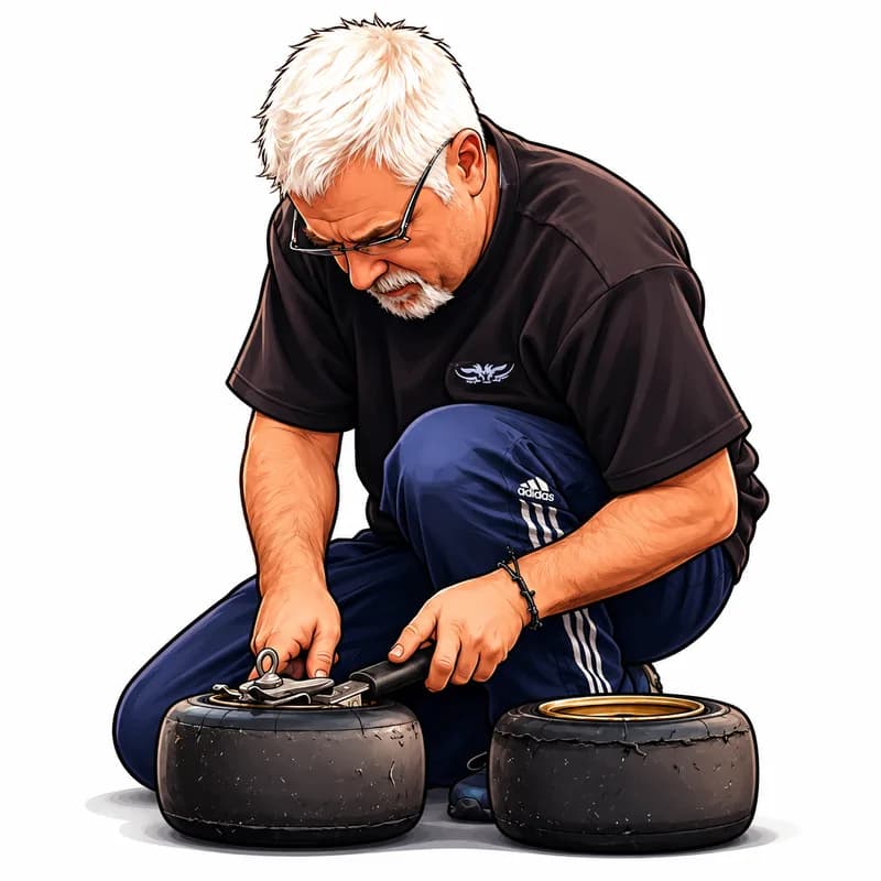 Illustration of a social or pit crew club member
