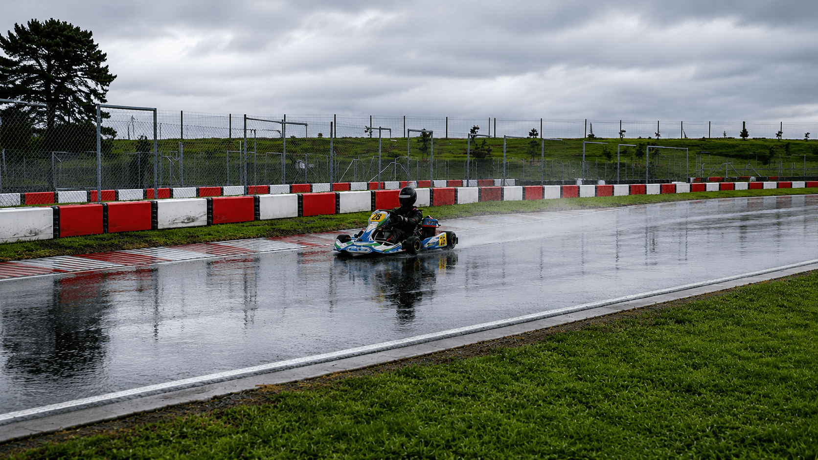 Wide view of Sir Colin Giltrap Raceway at Colin Dale Park